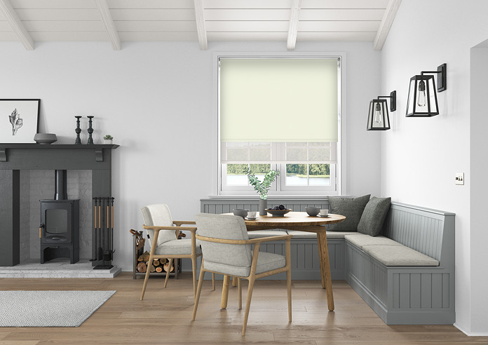 Rimini (Blackout), Cream & Illusion Sandy - Double Roller Blind - Image 5